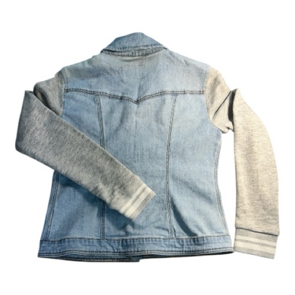 Guess Blue Denim & Gray Jacket - Picture 2 of 5